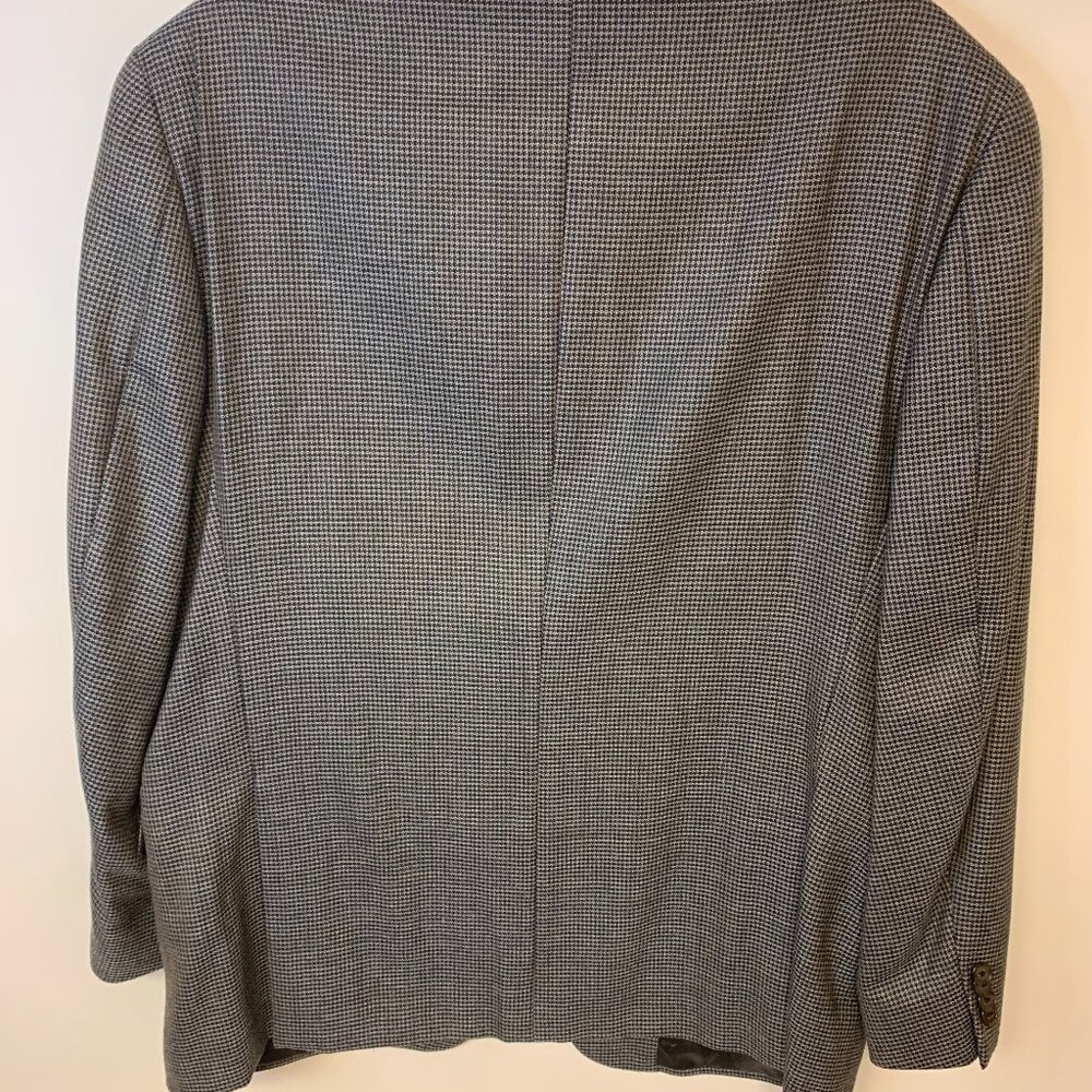 Joseph Abboud Mens Blazer Size 42S Grey Plaid Wool & Silk Classic Preppy USA - Picture 2 of 10